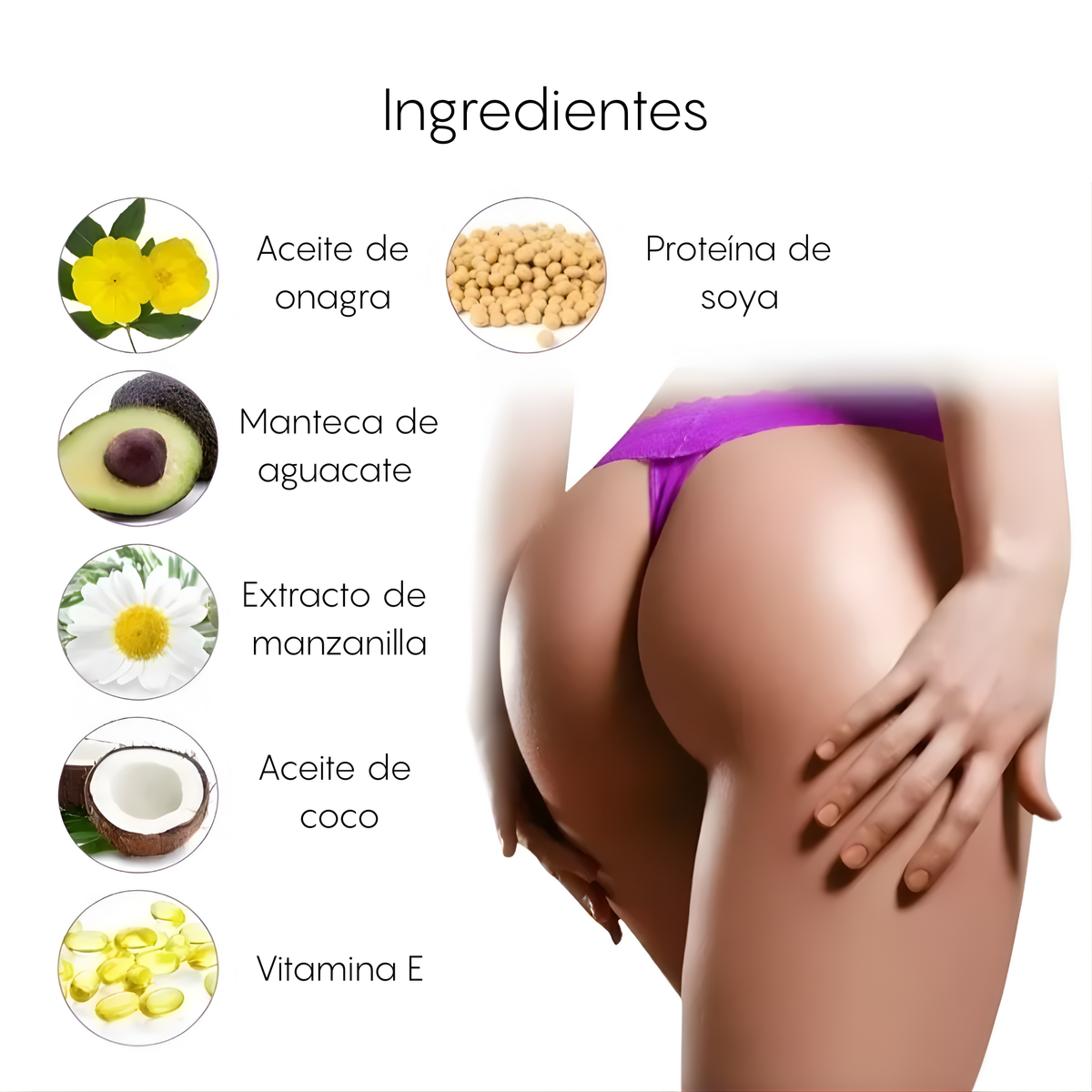 Gel crema Levanta Aumenta Gluteos Reafirma