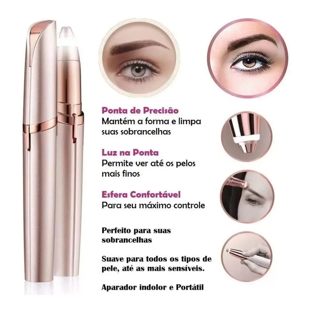 Depilador facial de cejas electrica