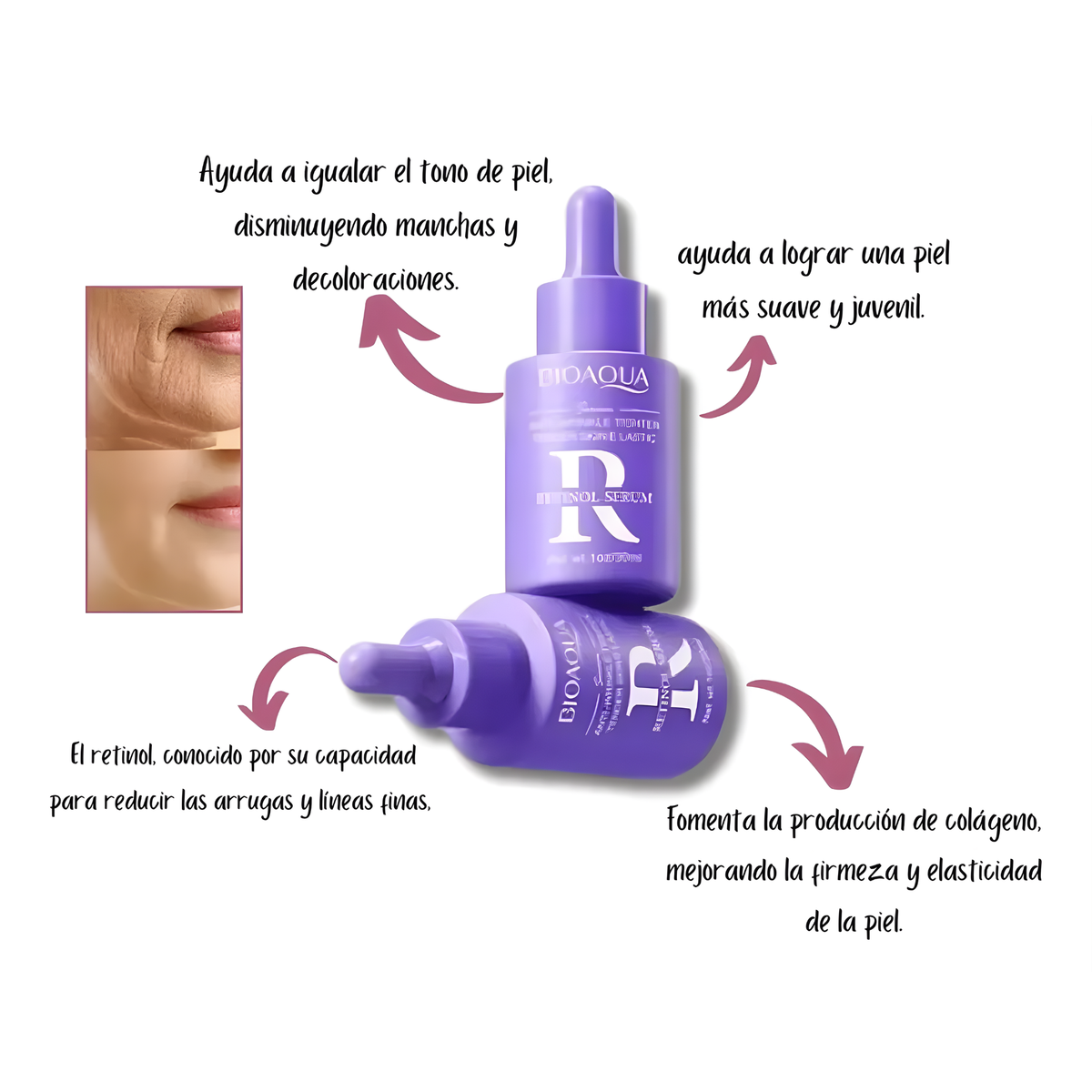 Kit 4 Serum Antiedad + Retinol