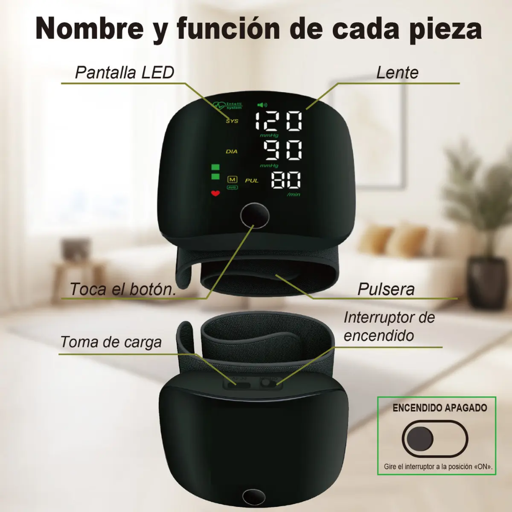Pulsometro Monitor digital arteria