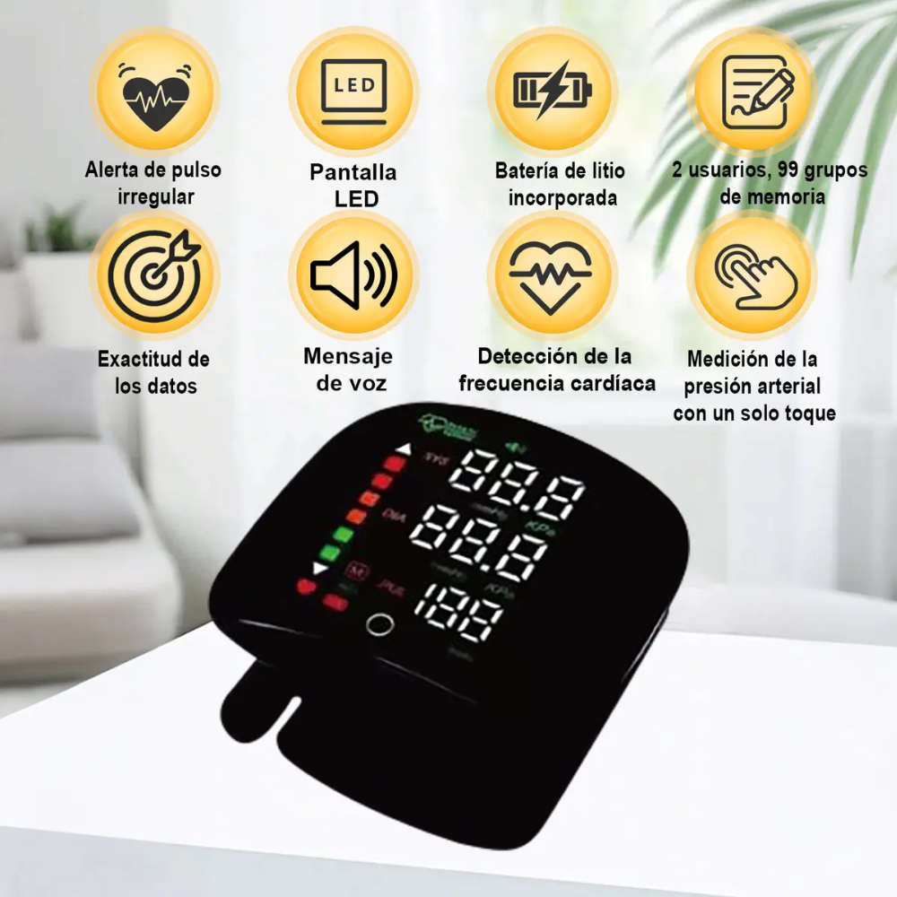 Pulsometro Monitor digital arteria