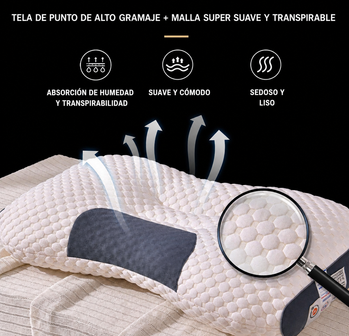 Almohada cervical para el cuello