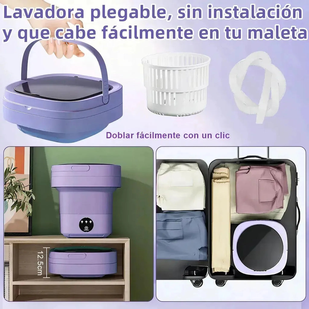 Lavadora Y Secadora Plegable Portatil 7L
