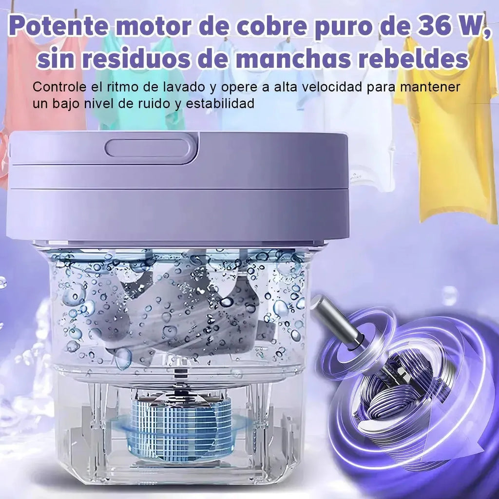 Lavadora Y Secadora Plegable Portatil 7L